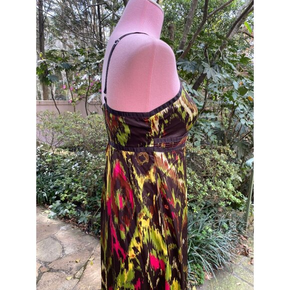Silk Maxi Dress, Silk Dress, Festival Dress, Boho Maxi Dress L - Picture 7 of 8